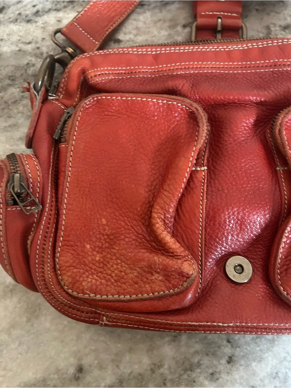 Roots vintage Leather Bag